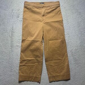 Abercrombie & Fitch Ultra High Rise Crop Wide Leg Pants Tan Brown Size 14L 32